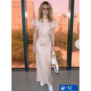 New. Zimmermann long dress ZM 2, US 8 peach pink peach